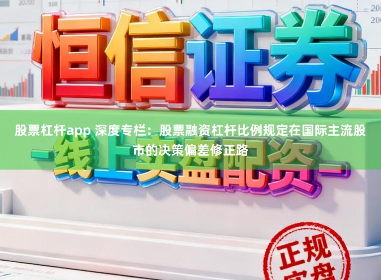 股票杠杆app 深度专栏:股票融资杠杆比例规定在国际主流股市的决策偏差修正路