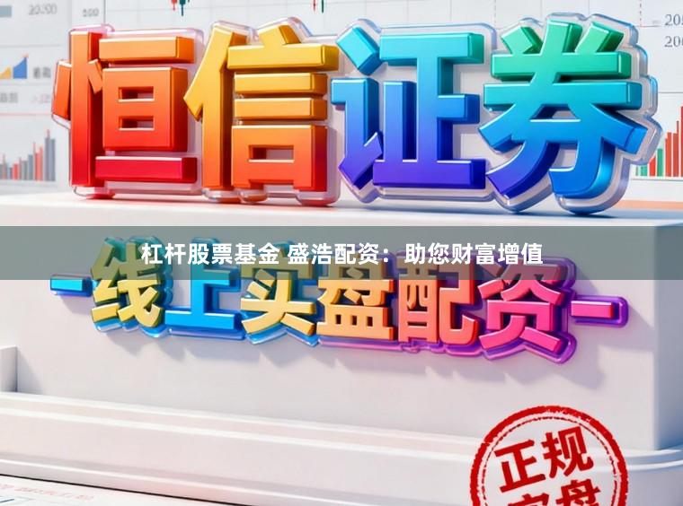 杠杆股票基金 盛浩配资：助您财富增值